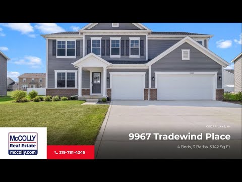 9967 Tradewind Place, Cedar Lake, IN home video tour