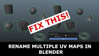Multi UV renaming script in blender (Free Download)