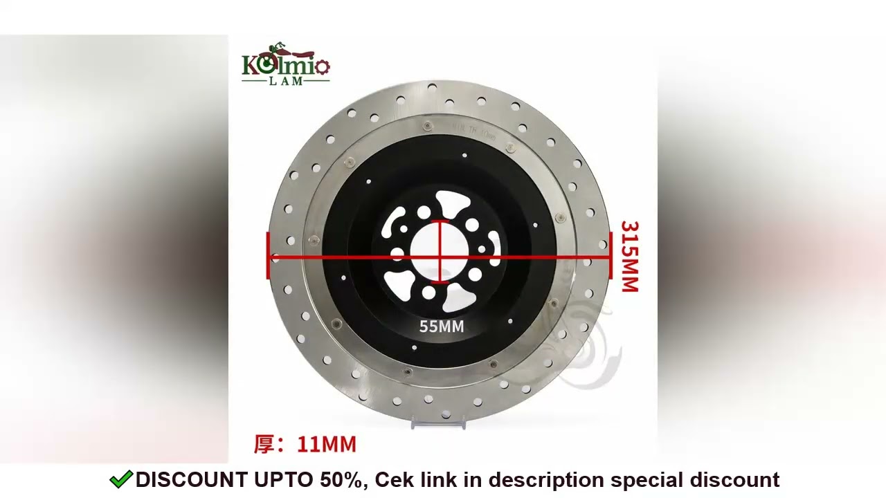 43250-MCA-013 Motorcycle Rear Brake Disc Rotor Fit For Honda GL1800 Goldwing 2001 - 2017 GL 1800 Gol