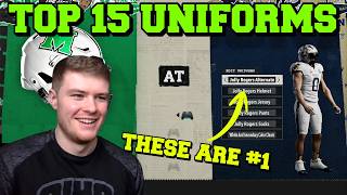 Ranking the TOP 15 team uniforms in CFB26 (based on my opinion)