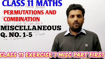 CLASS 11 MATHS EXERCISE 7 MISC PART FIRST #rpsc #secondgrade #joshivision #permutations