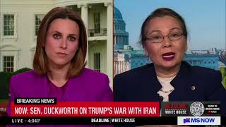 Duckworth Slams Trump for Unnecessary War with Iran Causing Costs to Skyrocket