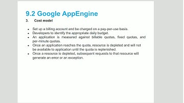 CC- Cloud Computing-BE CSE-IT- Cost Model of Google AppEngine