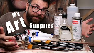Art Supplies I use to create Professional Oil Paintings - Plus Art Studio Setup