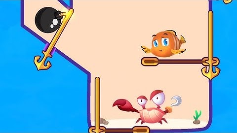 Save The Fish Gameplay Level Solution Fishdom Game/ Pull The Pin