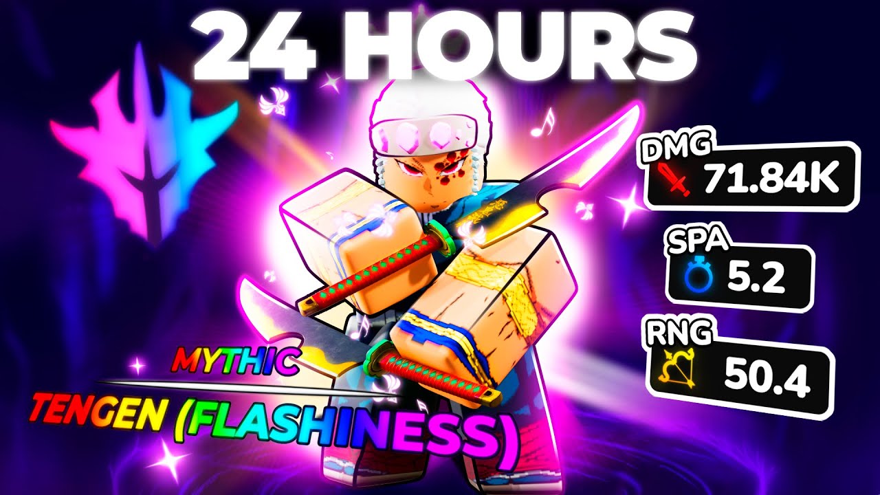 I SPENT 24 HOURS GRINDING FOR MONARCH TENGEN 🥷 | Anime Vanguards