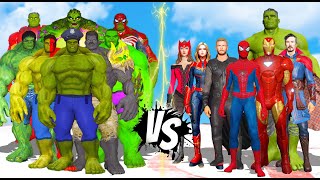 Avengers VS HULK Army - GTA 5 EPIC BATTLE