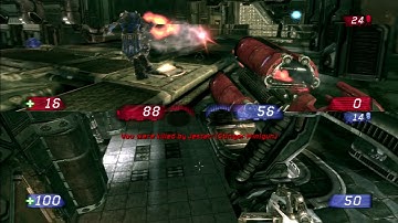 Unreal Tournament 3 (ps3) 2 player TEAM deathmatch part 3: Carbon Fire