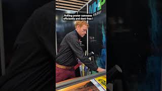 Rolling poster canvases smooth &amp; wrinkle-free. Upgrade your poster production with MHP Poster Roller