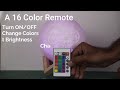 16 Colours Personalised Moon Lamp | Rechargeable with remote | Unique Gifting Option