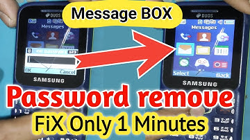 Message Box Password Unlock Solve In fix Only 1 Minutes Any Samsung Keypad Phone