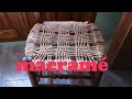 Asiento de macramé, tutorial de cómo hacerlo