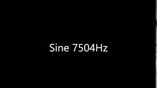 Sine 7504Hz Audio Only