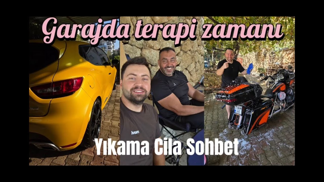Araç Severler İçin Terapi: Yıkama, Cila ve Keyifli Sohbet Harley Davidson ve Clio Rs