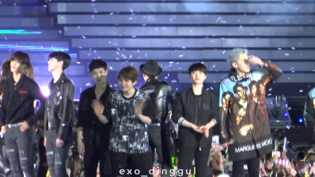 150523 드림콘서트 엔딩 exo (백현 focus)