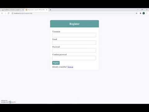 Registration, Login in PHP using Xampp server