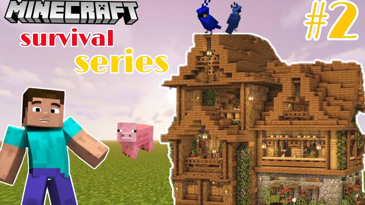 Make house in minecraft || survival series part 2 || lakhan chhangani ...