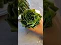 turning mango leaves into flower shapes #handicrafts #leafart