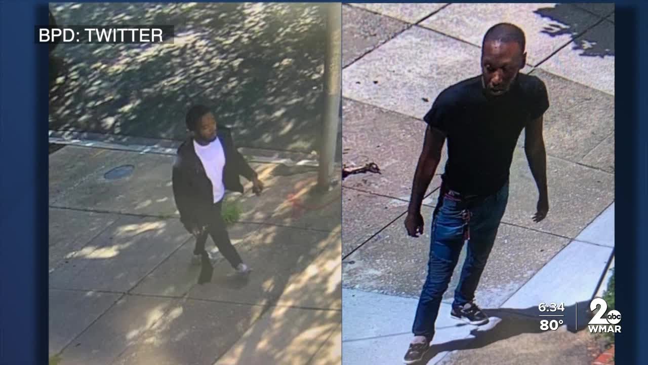 Baltimore Police looking to identify two suspects in double shooting ...