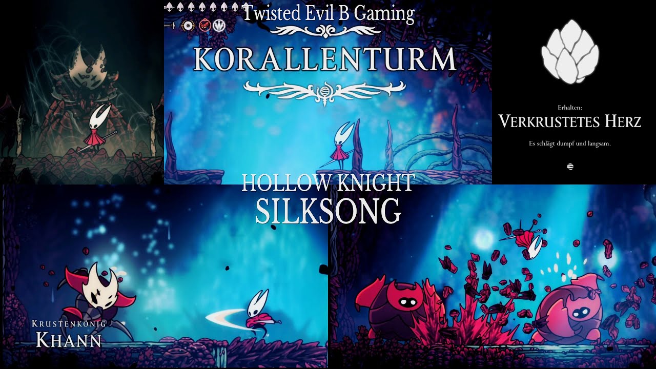HOLLOW KNIGHT SILKSONG - KORALLENTURM - KHAN BOSSFIGHT & VERKRUSTETES HERZ ERHALTEN - AKT 3 [DE/GER]