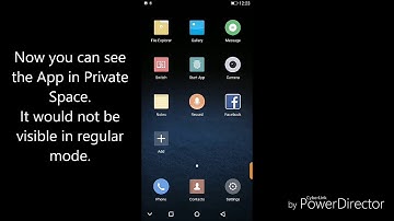 Gionee M7 Power - How to add app to Private Space