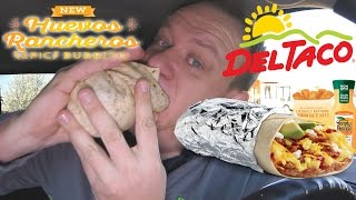 DEL TACO ☆HUEVOS RANCHEROS EPIC BREAKFAST BURRITO☆ Food Review!!! 1998 Food Del Taco