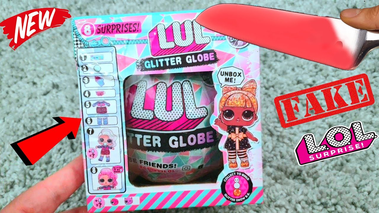 Распаковка ЛОЛ Сюрприз ГИГАНТ Винтер Диско! LOL SURPRISE Winter Disco Glitter Globe FAKE ОБЗОР