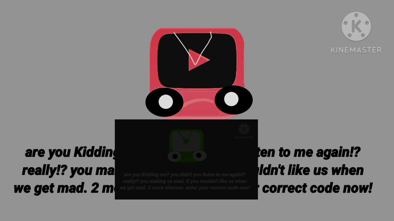 Youtube Kids Anti Piracy Screen In Scariest X ever. 