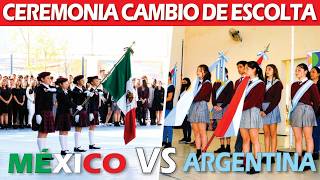 CAMBIO DE ESCOLTA DE SECUNDARIA MÉXICO VS ARGENTINA - DIFERENCIA ABISMAL!!!😱
