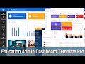 Education admin dashboard template pro  free downlead