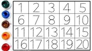 learning numbers 12345 for kids, 12345 song, 1234,12345,1to20