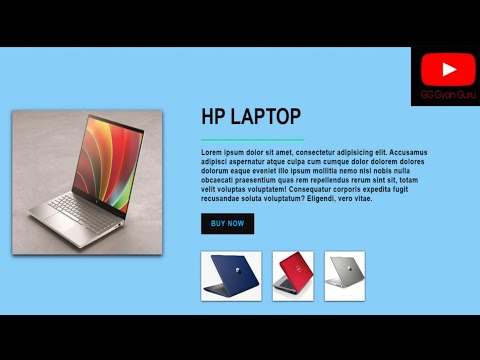 Ecommerce Product Page Tutorial via HTML, CSS & JAVASCRIPT