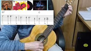 Guitar lesson - El Bimbo - Easy Guitar melody tutorial + TAB chords