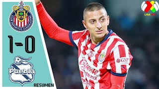 Guadalajara Chivas Vs Puebla 10 Resumen Y Goles  Liga Mx 2025