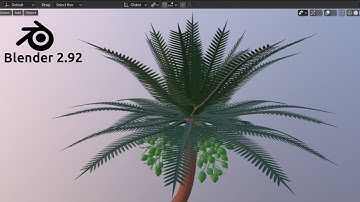 Blender 2.92 -Coconut tree or Palm tree modelling tutorial