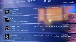 New Trophy List Improvement | Software Update Beta (PS5) screenshot 2