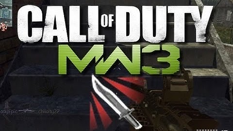 MW3 Infected Across The Map Throwing Knife Kill!