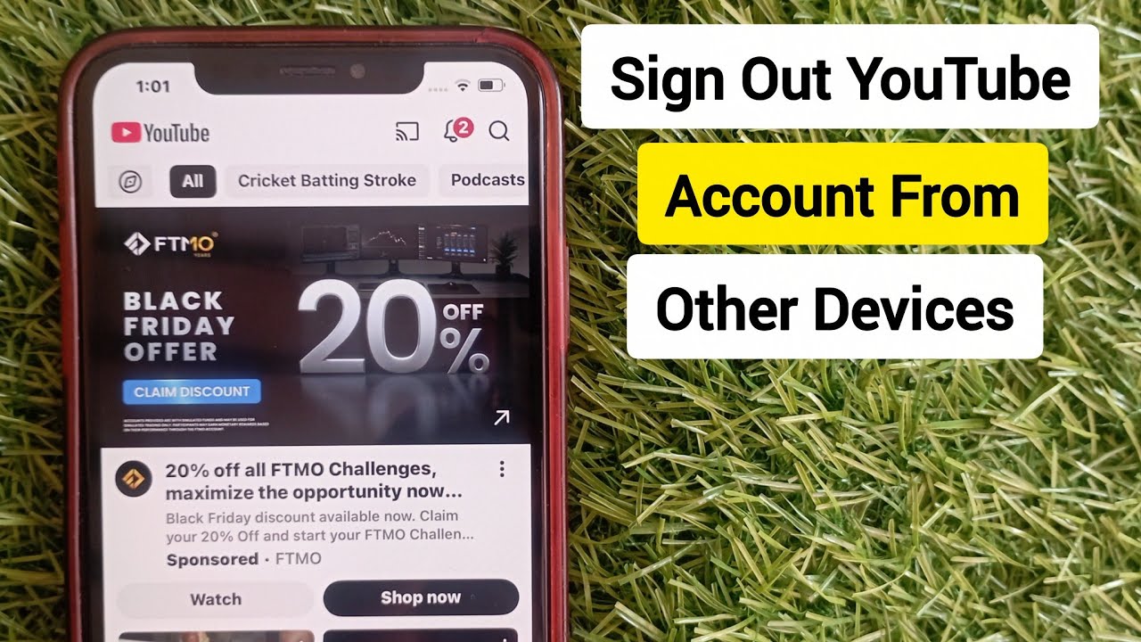 How to sign out YouTube account from other devices on iPhone - YouTube