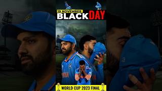 19 November Is A Black Day For Indian Cricket Fans 🥺 | Ind Vs Aus Final 2023 World Cup | #cricket