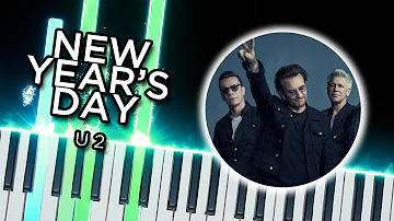 New Year's Day (U2) - Piano tutorial [Accompaniment arr.]