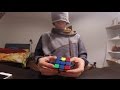 Rubik's Cube solved BLINDFOLDED for the first time