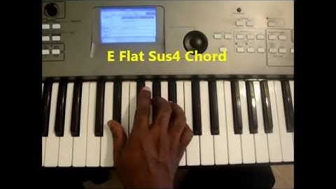 How To Play E Flat Sus4 (Eb Sus 4) Chord On Piano