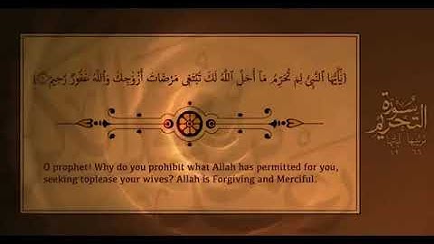 سورة التحريم \\ بصوت رعد الكردي