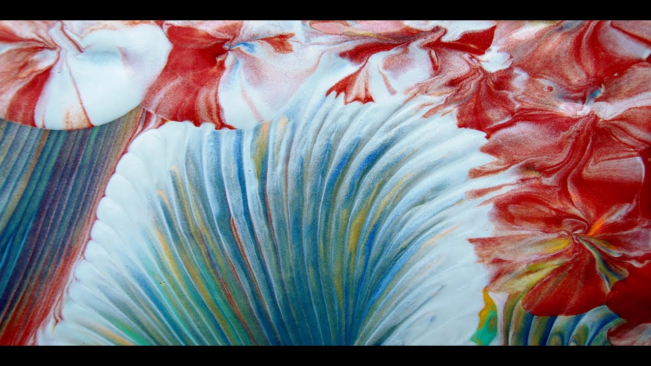 (178) 𝐀𝐜𝐫𝐲𝐥𝐢𝐜 𝐏𝐨𝐮𝐫𝐢𝐧𝐠 𝐍𝐙 🎨 Chain Pull over Paint Leftovers and Water Balloon Flower Chains! 💖💖💖