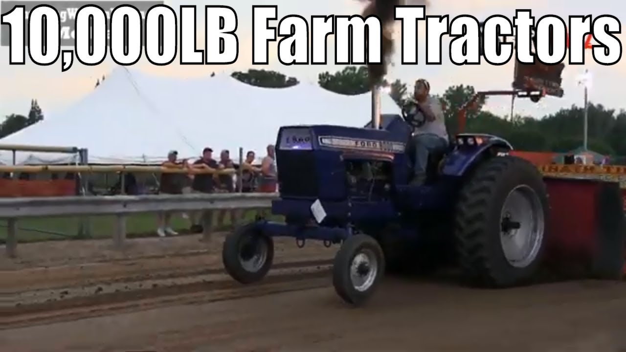 10,000LB Farm Tractors At TTPA Tractor Pulls In Minden City Michigan