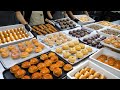How to make the most popular American-style donuts in Korea - Korean Street Food / 분당 도너츠 맛집 밀키샵