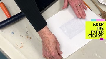 Printmaking with a styrofoam plate