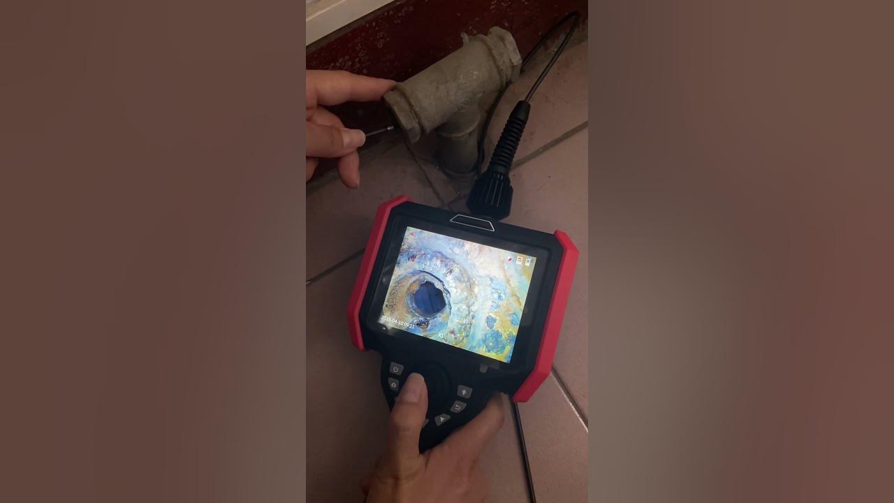 Portable inspection video borescope for welding/pipe leak detection 360