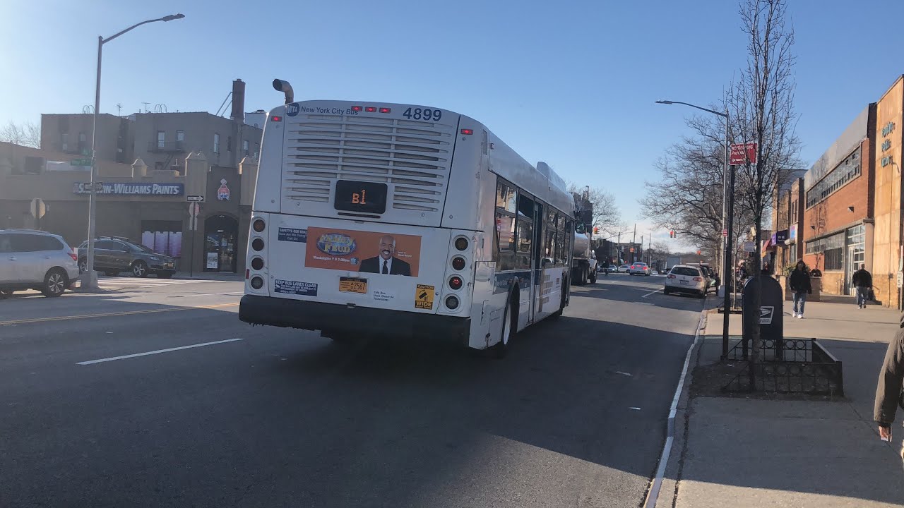 MTA NYCT Bus Bay Ridge Bound XD40 4899 B1 At 86 St/18 Ave YouTube