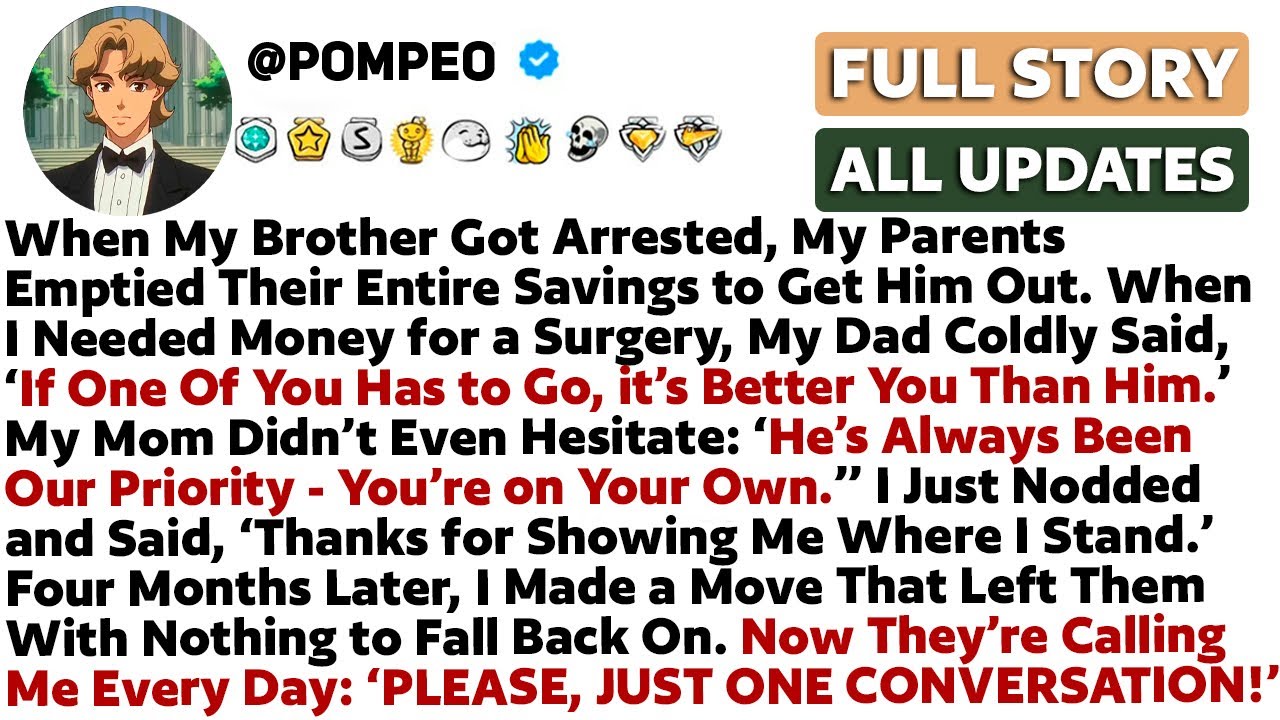 When My Brother Got Arrested, My Parents Emptied Their Entire Savings to Get Him Out. When I...